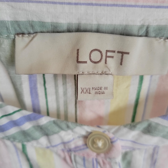 LOFT Cotton Popover Tunic XXL - Picture 2 of 3